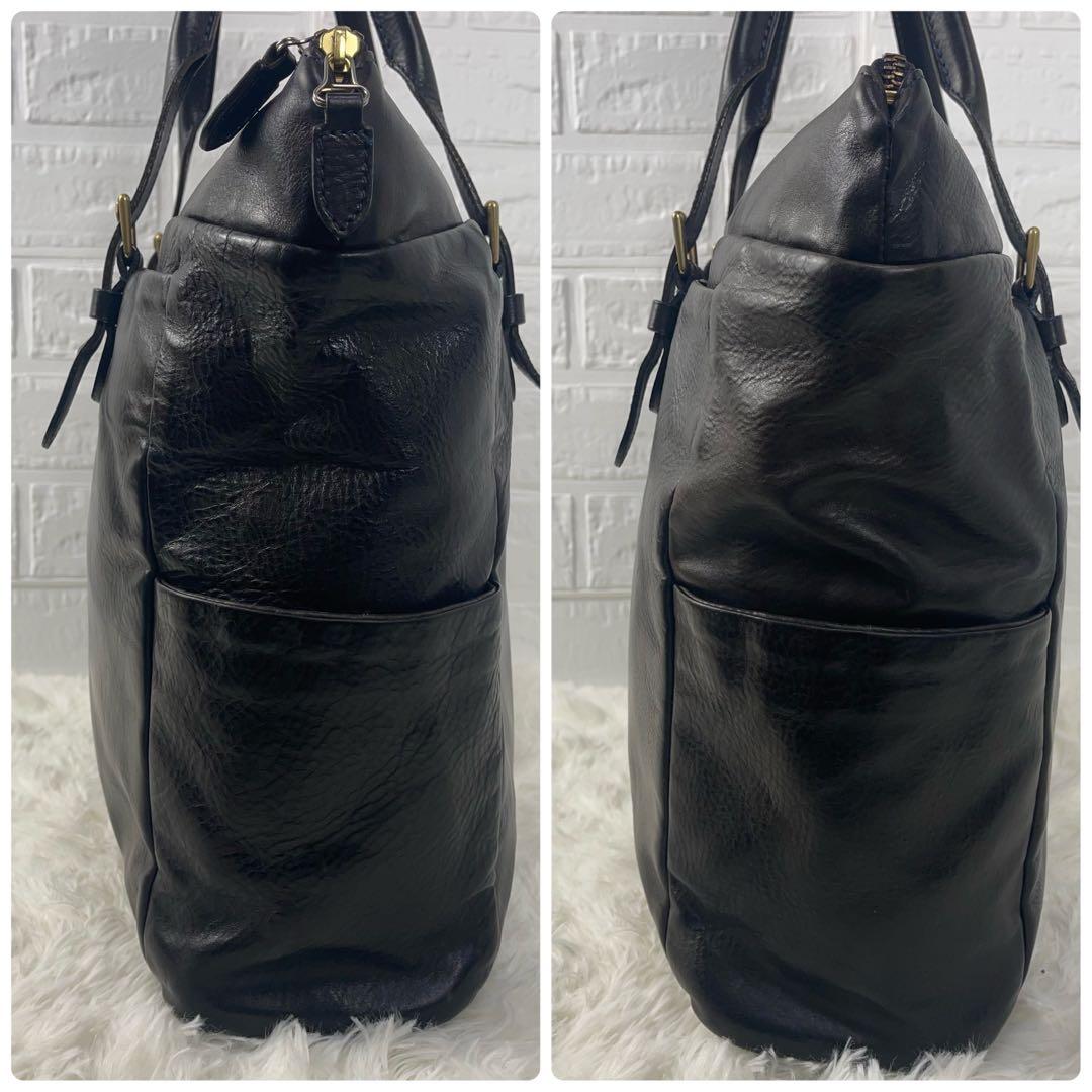 希少近年モデル 美品 フェリージ トートバッグ A4 オールレザー ベルト