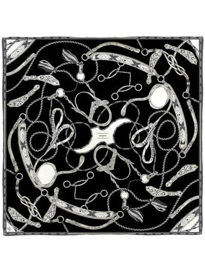 【美品】manipuri マニプリ シルクスカーフ 65 ネイティブビット シルクスカーフ65＞ネイティブビット – manipuri