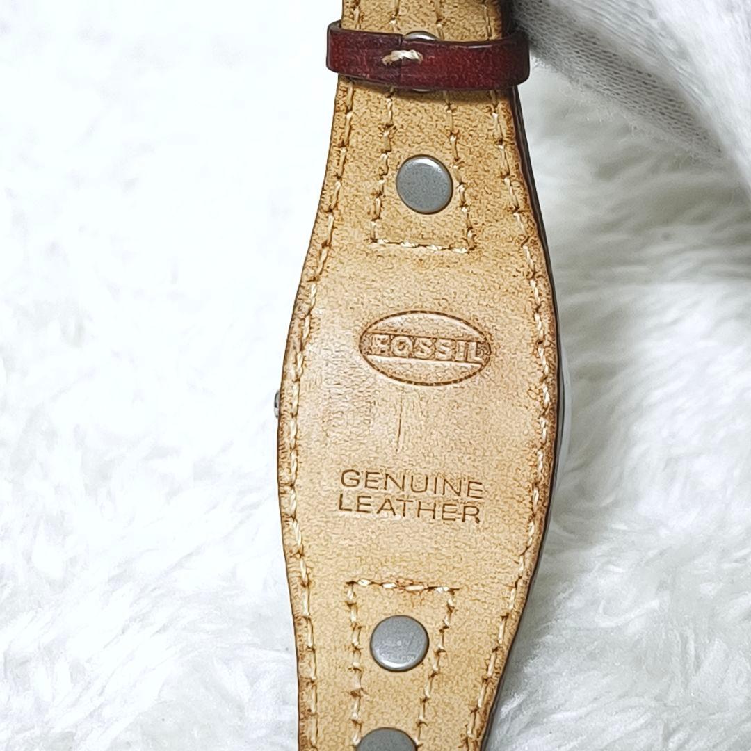 良品✨ FOSSIL BIG TIC フラワー 花 腕時計 レザー 稼働品 廃盤 - メルカリ