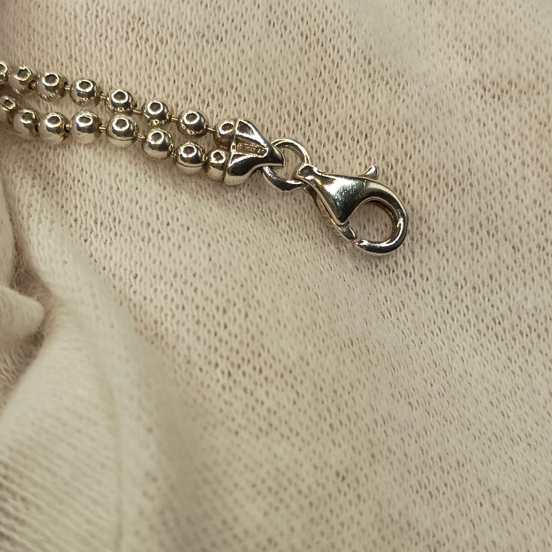 美品】GUCCI ハート型ダブルボールチェーンブレスレット S925 17cm