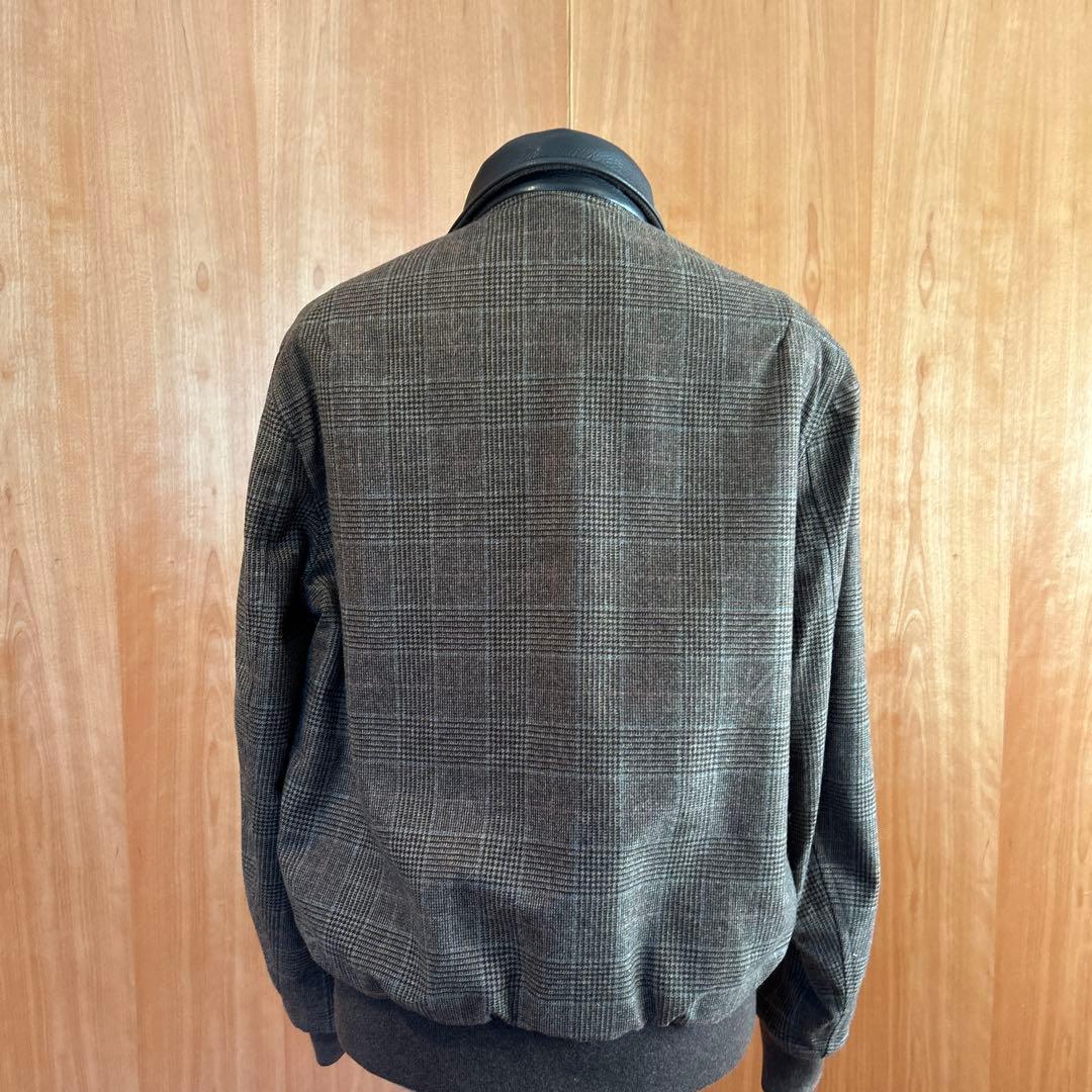 Loro Piana 鹿革レザー×カシミア リバーシブルジャケット メンズM