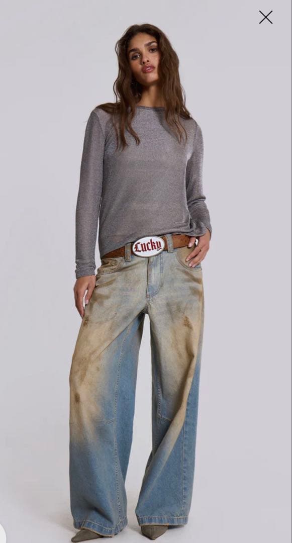 パンツ Jaded London MUD WASH COLOSSUS JEANS W24 英国発◇JADED LONDON◇MUD WASH COLOSSUS JEANS (JADED LONDON/デニム