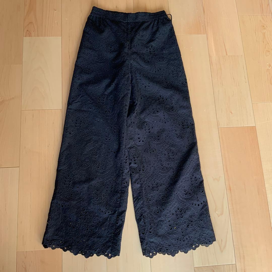 トゥモローランド ダマスクスエンブロイダリー セミワイドパンツカット