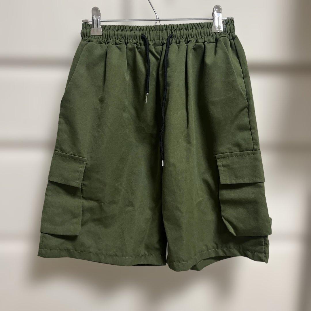 カーゴショートパンツ オリーブグリーン - メルカリ