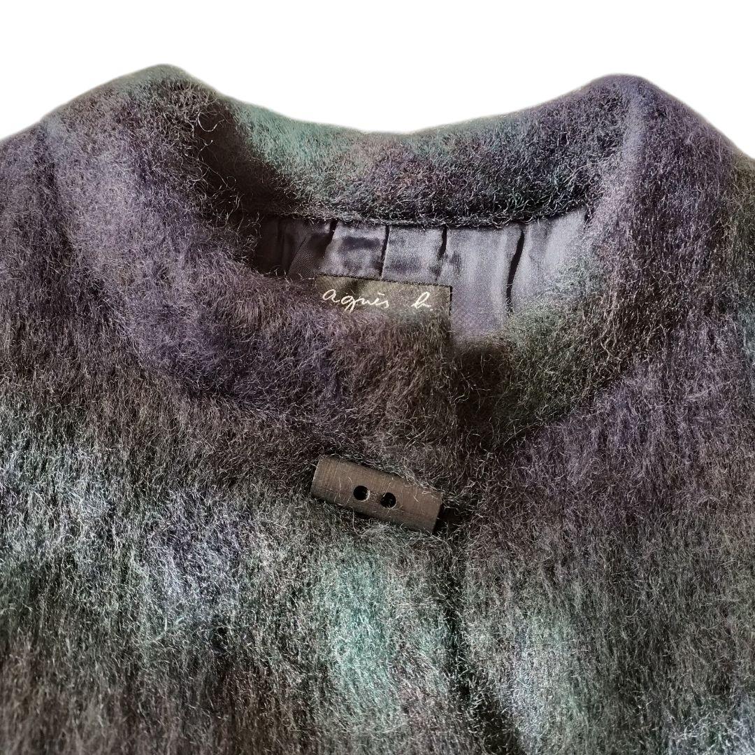 新品タグ付き】agnes b アニエスベー ケープ コート モヘア フランス製
