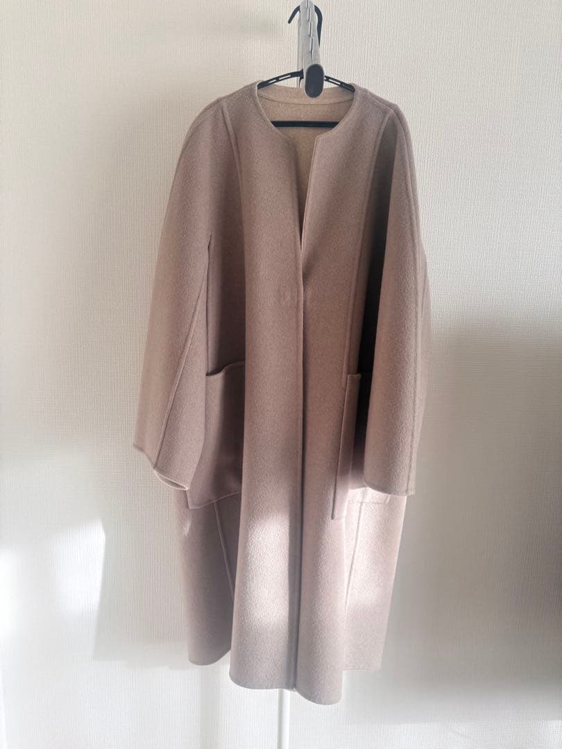 最終値下げ Drawer カシミヤ ダブルフェイス リバー ロングコート 38
