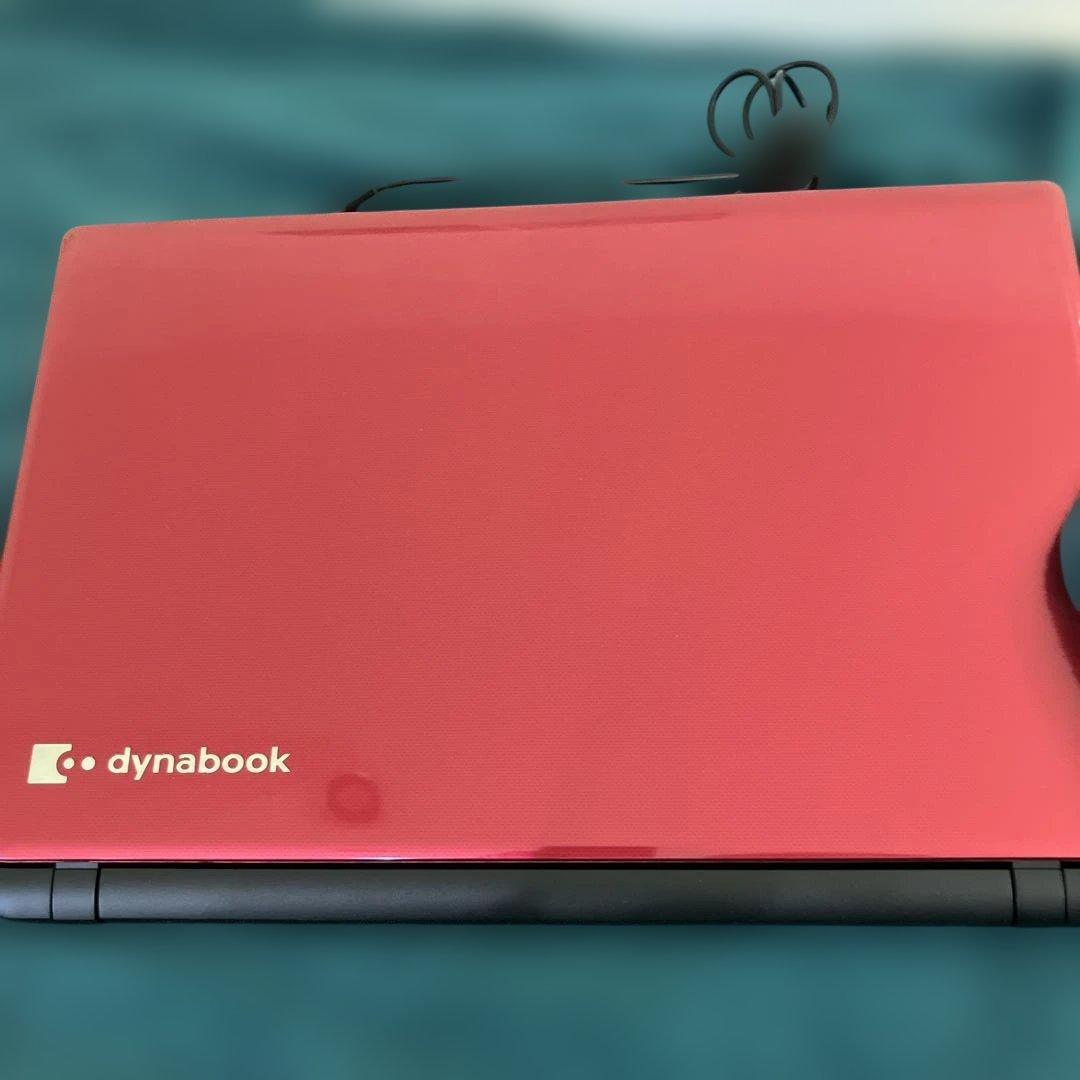 TOSHIBA dynabook 赤 ノートPC ACアダプター付き - メルカリ