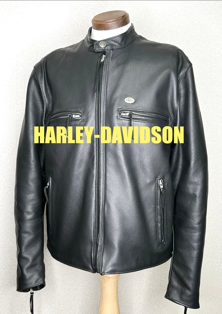 米国製ハーレー純正革ジャン【L】ショベル☆スポスタダイナ ソフテイル