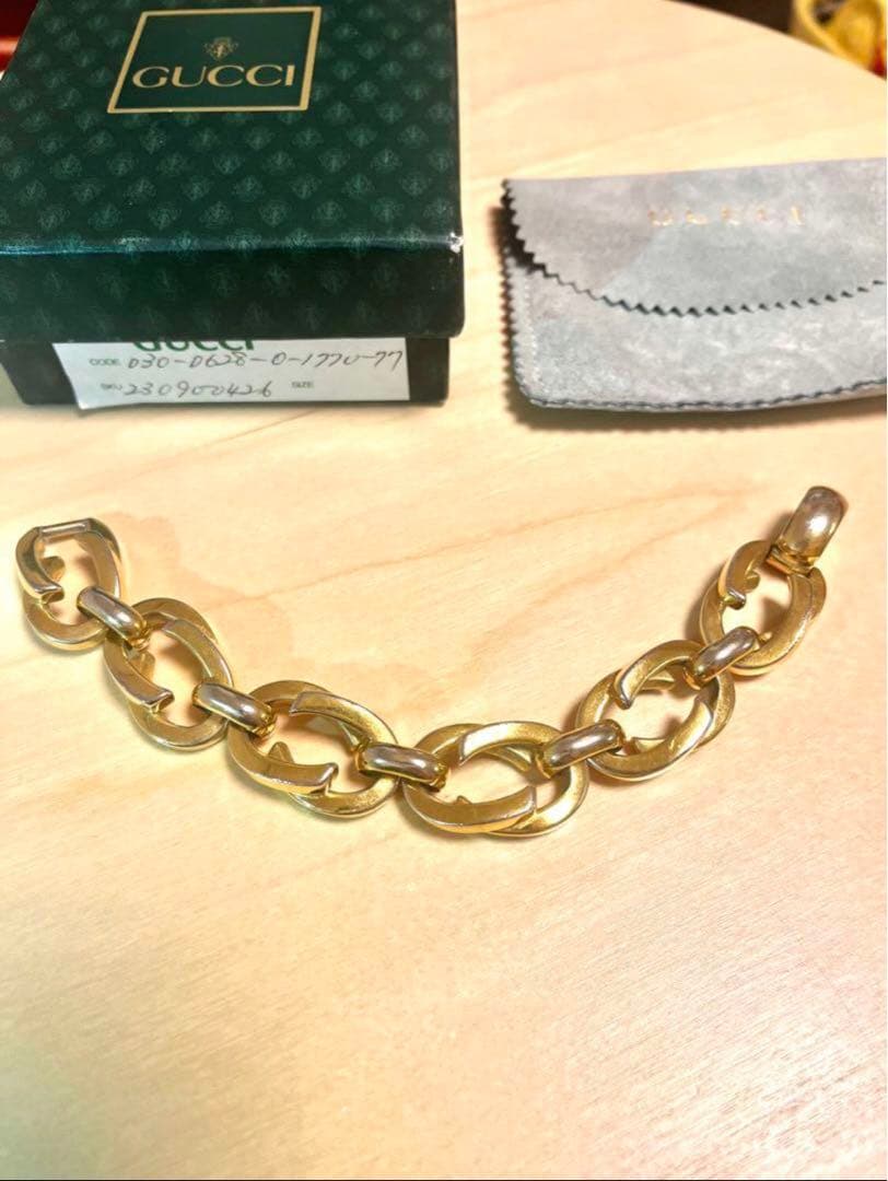 美品 OLD GUCCI グッチ ブレスレット トムフォード チェーン バングル