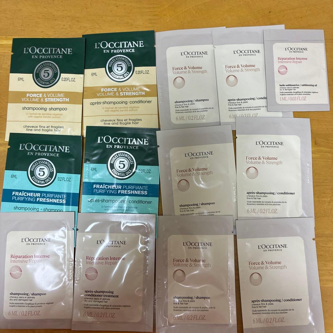 L'OCCITANE シャンプー・コンディショナー サンプルセット - メルカリ