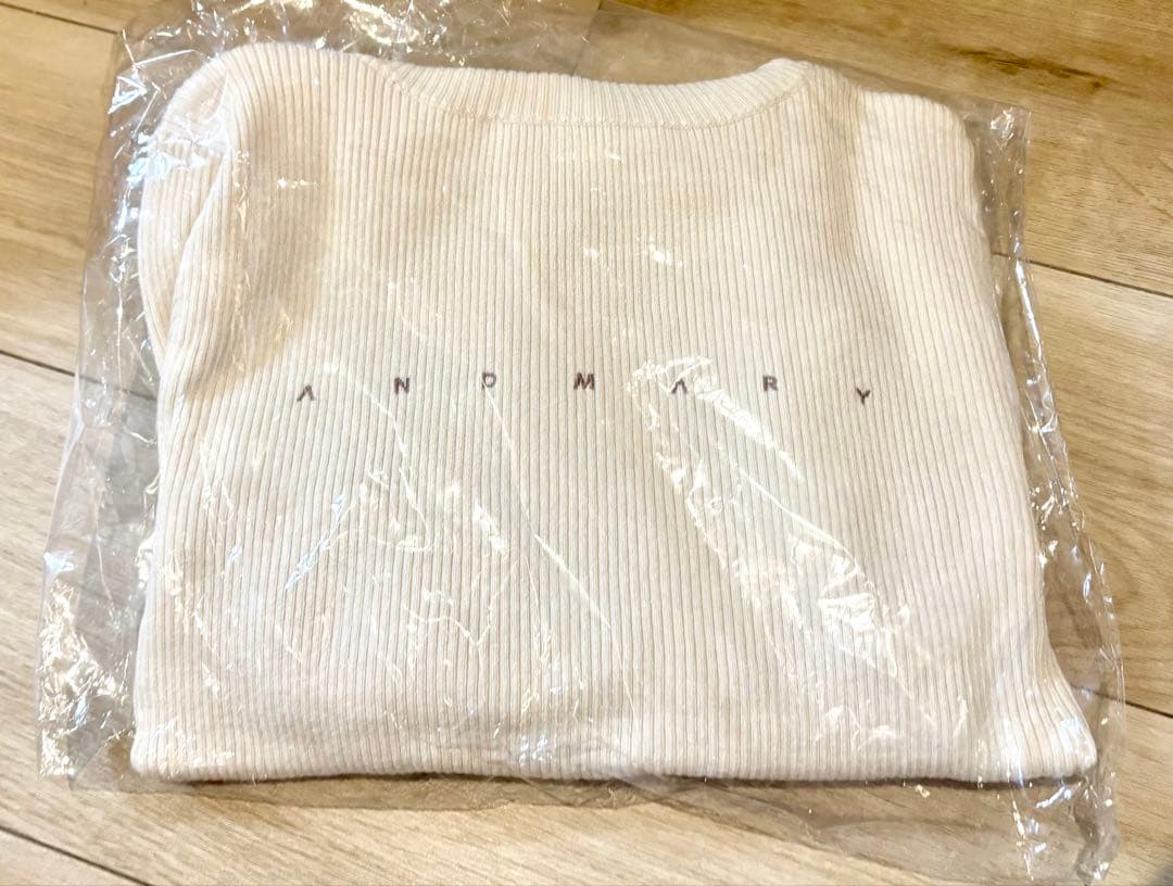 正規品 andmary mary turtle knit tops ivory - メルカリ