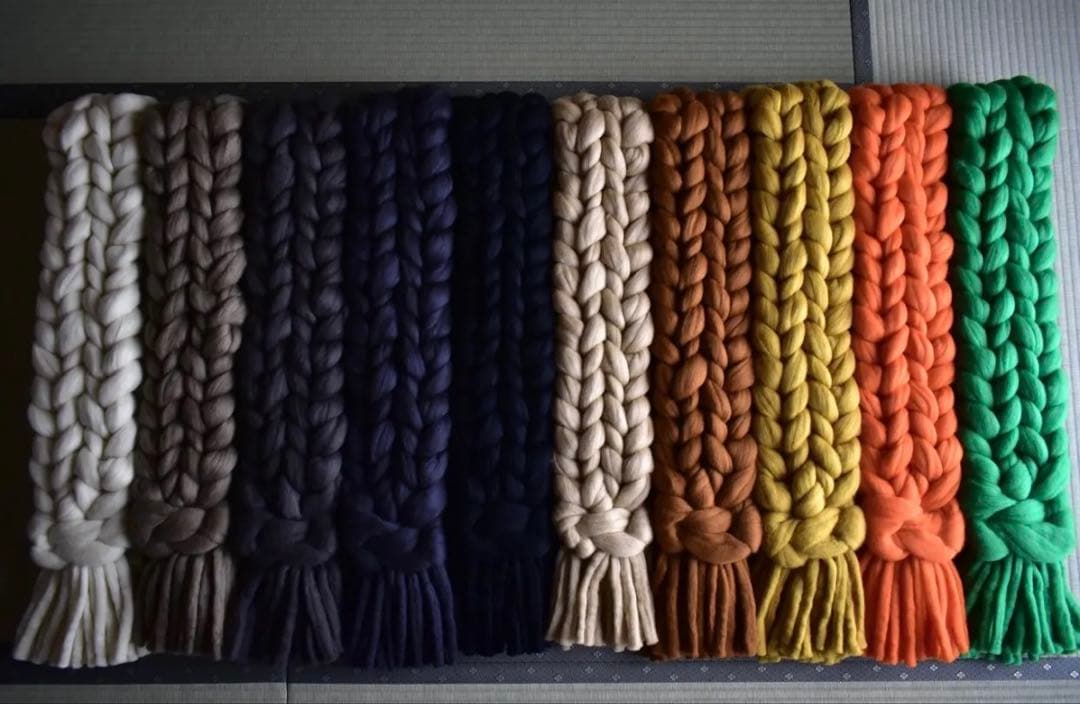 チャンキーニット マフラー ポーカーズ - メルカリ