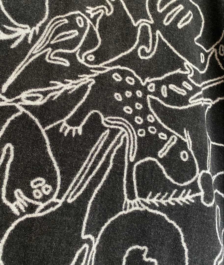 ヨーガンレール 美品 モンスタープリントチュニック 黒 ババグーリ