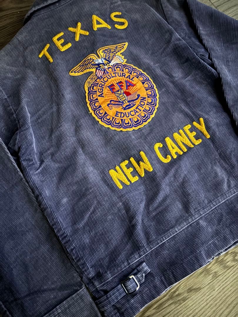 極上フェード】 70s ~【ナス紺】 FFA ジャケット lot100-36