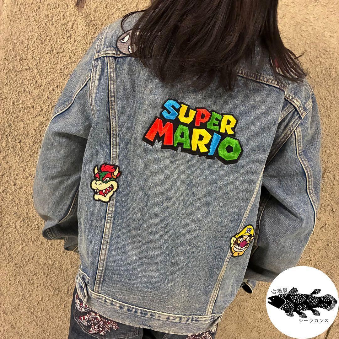 2020年製⭐︎Levis リーバイス スーパーマリオ刺繍 デニムジャケット M