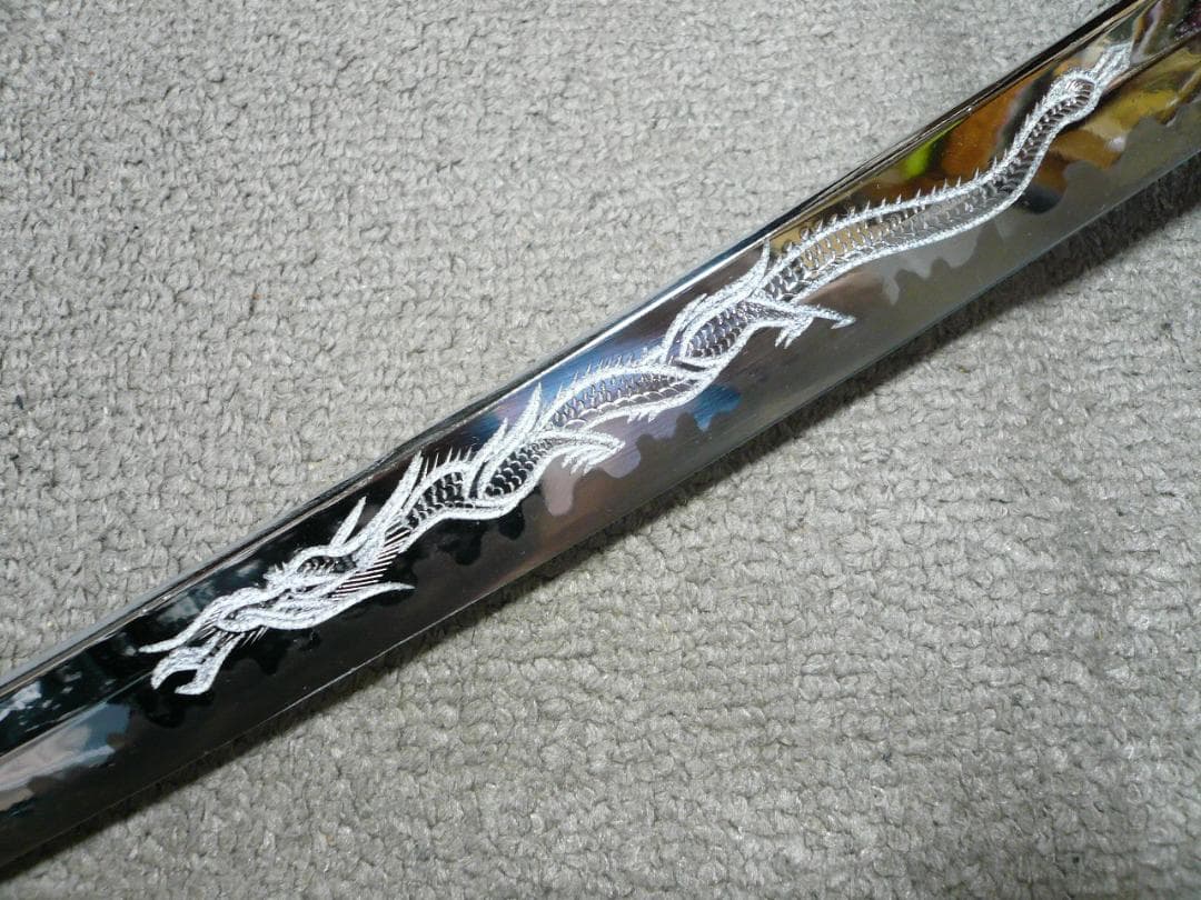 模造刀 龍彫り 梵字 日本刀 脇差 - メルカリ