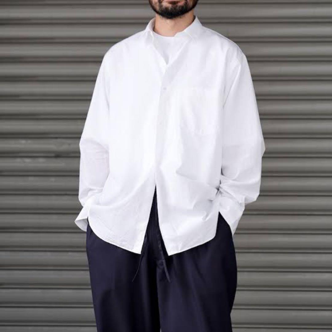 comoli コモリシャツ 新型 size 3 ホワイト 白 - メルカリ