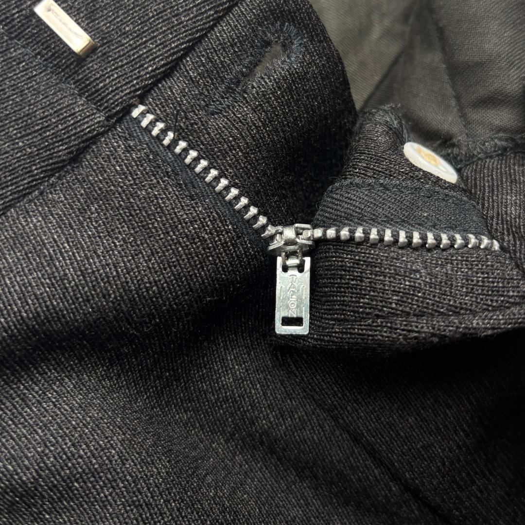 60s H BAR C ウィップコードウエスタンスラックス メランジブラック