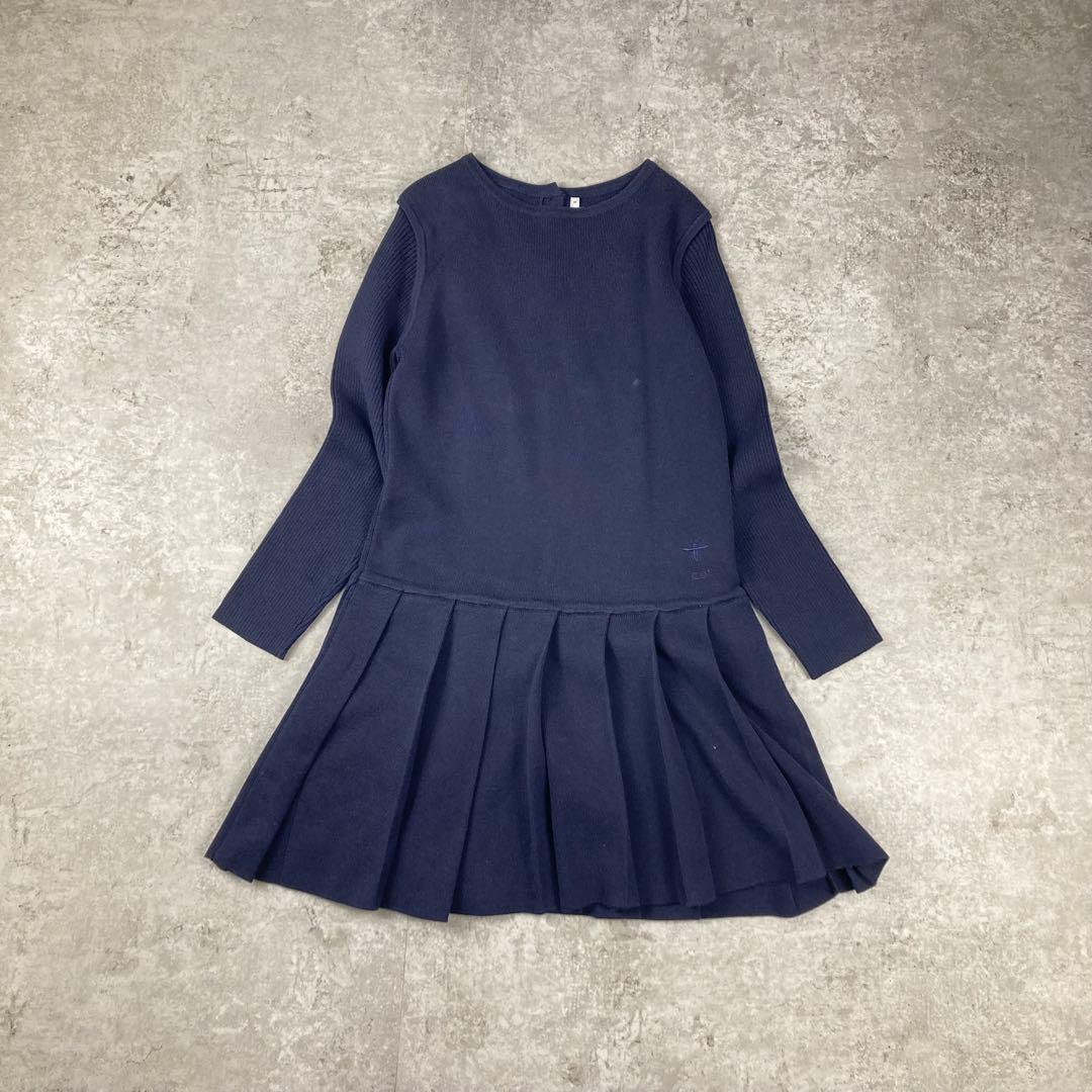 クリスチャンディオール 長袖 プリーツ ワンピース ビー 刺繍 8