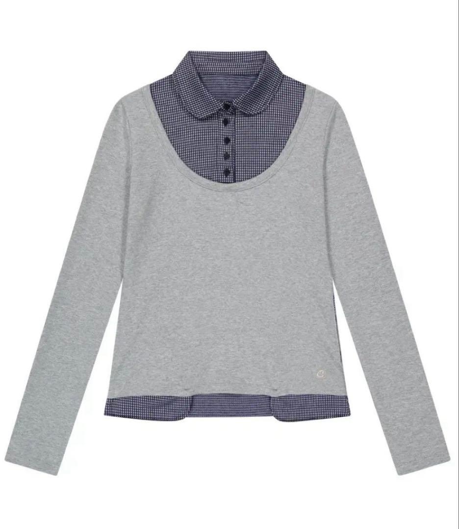 COYSEIO リバーシブルカラー 長袖シャツ グレー - メルカリ