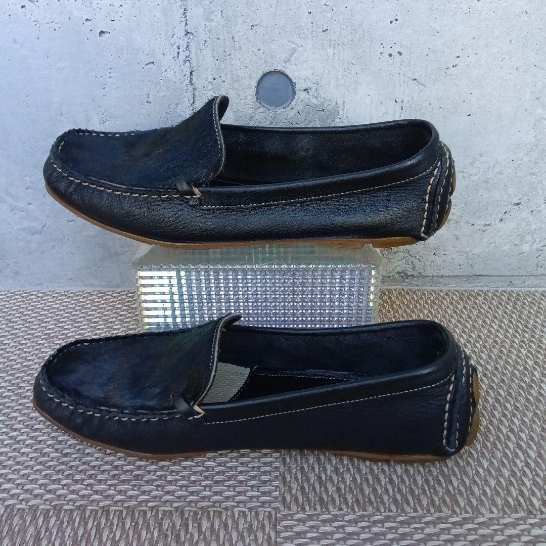 美品】KeRuTo ドライビングシューズ ハラコ 本革 日本製 24cm 黒