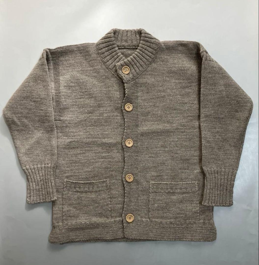 英国製 Le Tricoteur ル トリコチュール ガンジーニットカーディガン
