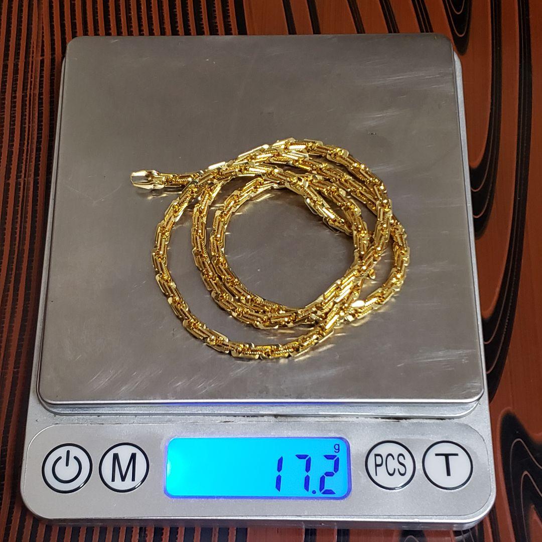 750Italy刻印あり ゴールドカラー ネックレス 17.2g 実家整理品