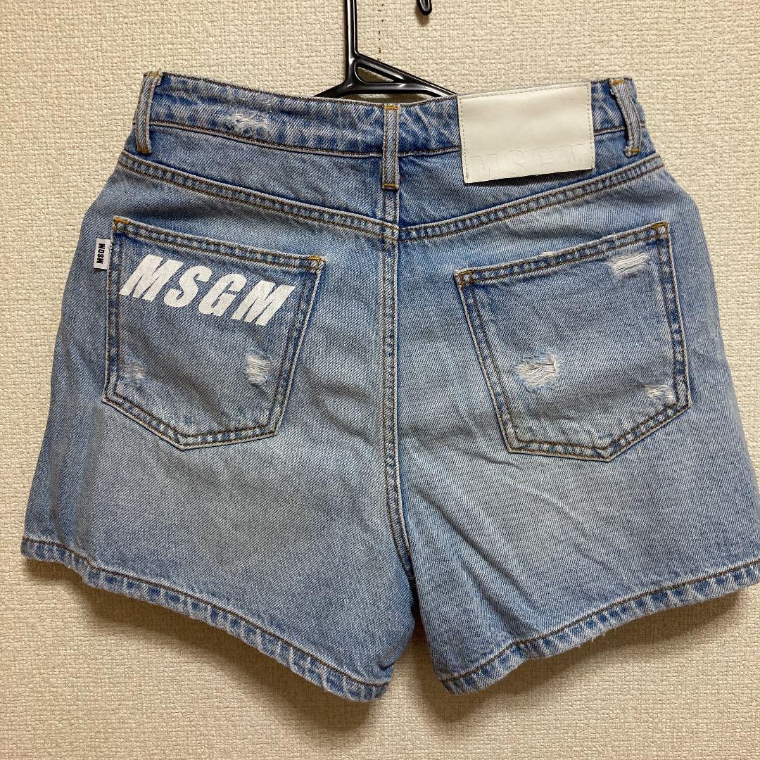 MSGM.ダメージショートパンツ non-hedge ダメージデニムショートパンツ|TiMTiMオンラインストア