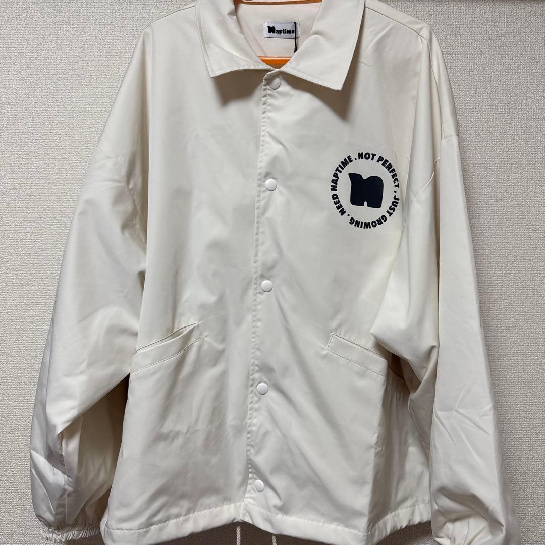 ナップタイム naptime. Nissy コーチジャケット 白 - メルカリ
