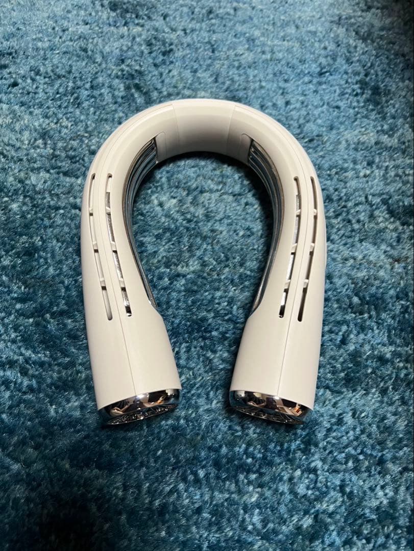 ネックファン　ペルティエデュアル　クーリングファン 45秒動画 BWS ペルティエ デュアル クーリングファン ホワイト