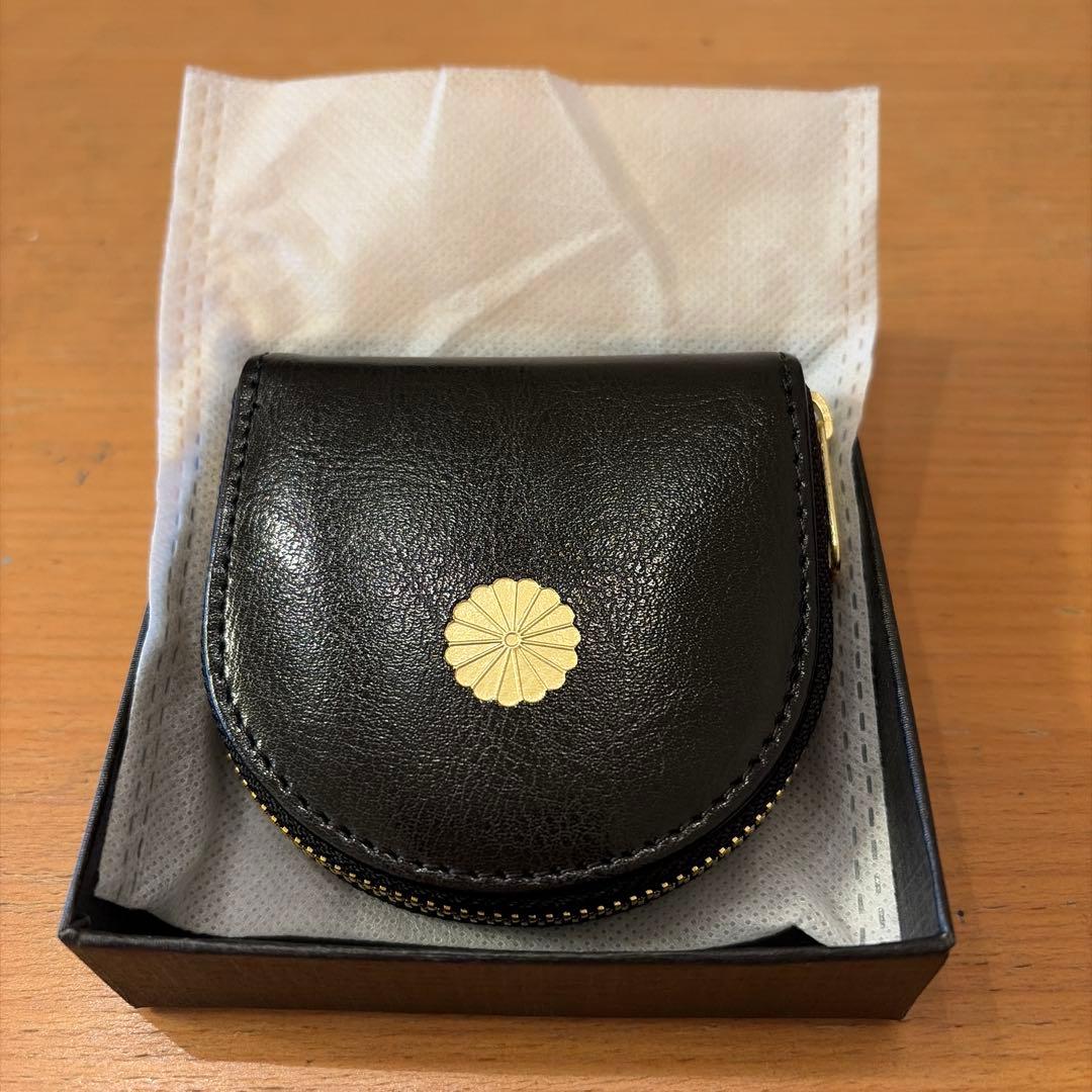 皇居限定 馬蹄型小銭入 コインケース 財布 黒 - メルカリ