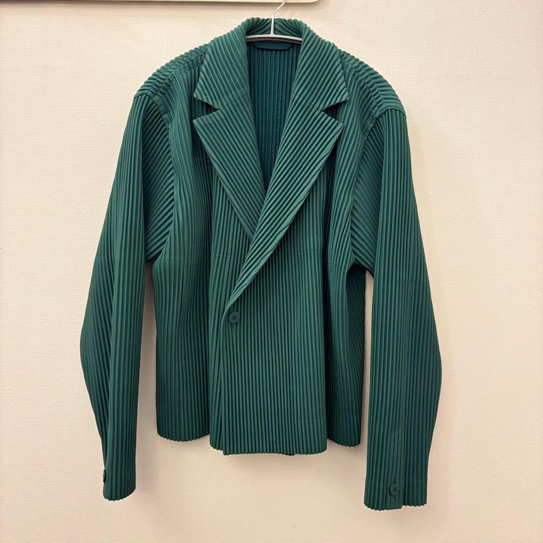 オムプリッセイッセイミヤケ 20AW ダブル ショート丈 プリーツ