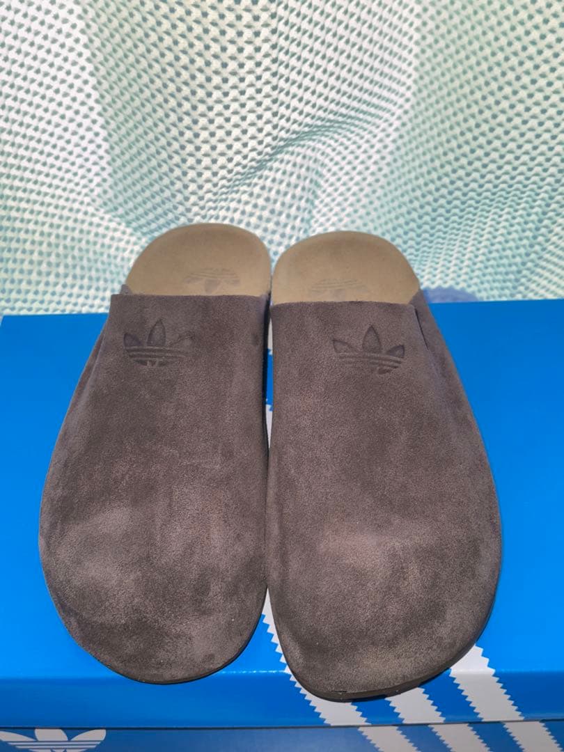 adidas レザーサンダル ダークブラウン 26.5cm