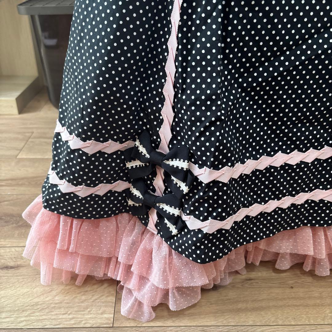 イノセントワールド フリル水玉スカート