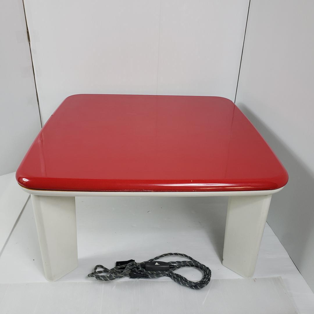 昭和レトロ　赤色　コタツ　藤原ファニチャー 昭和レトロ National 赤外線こたつ - メルカリ