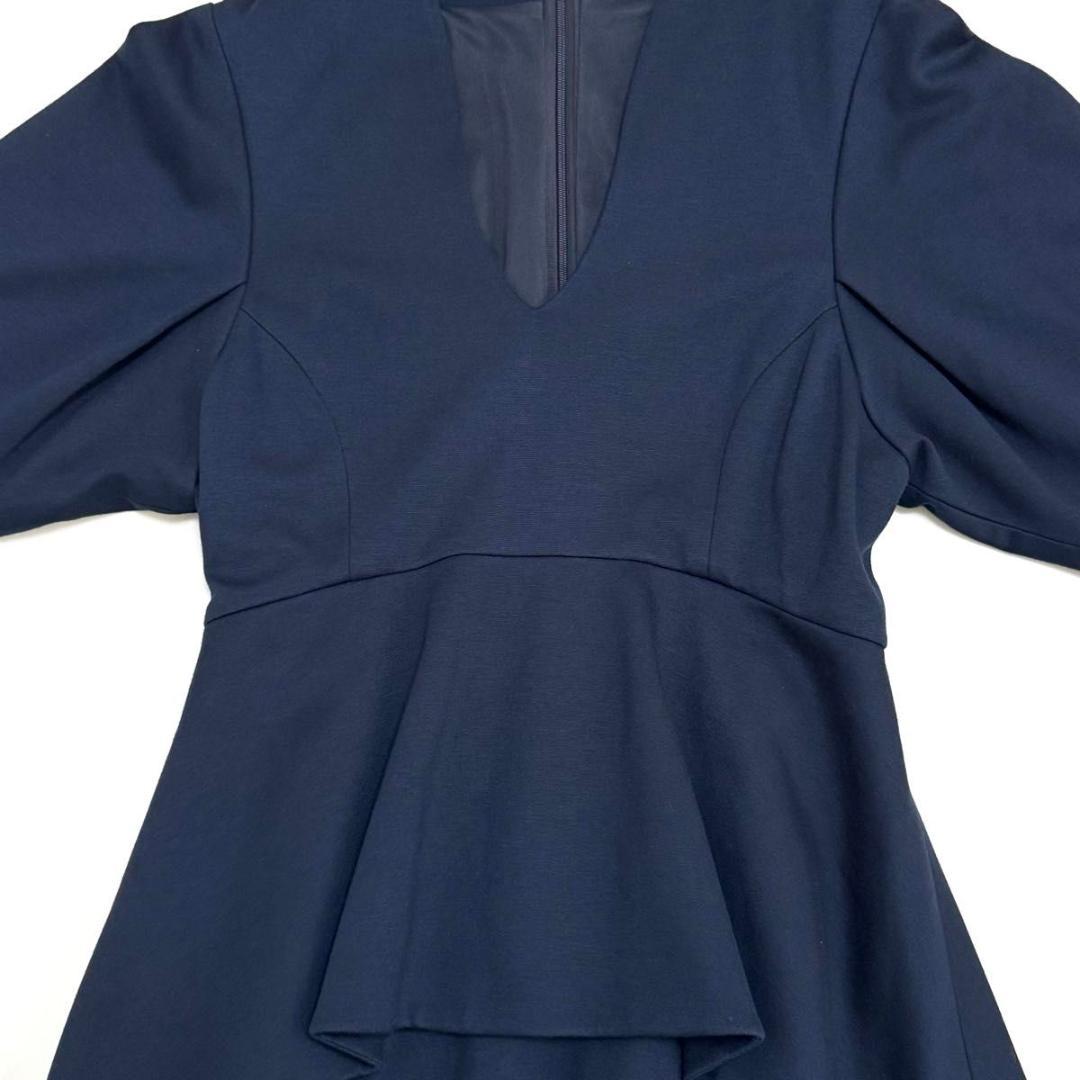 美品 マメ 販売 クロゴウチ ペプラム ジャージー ワンピース