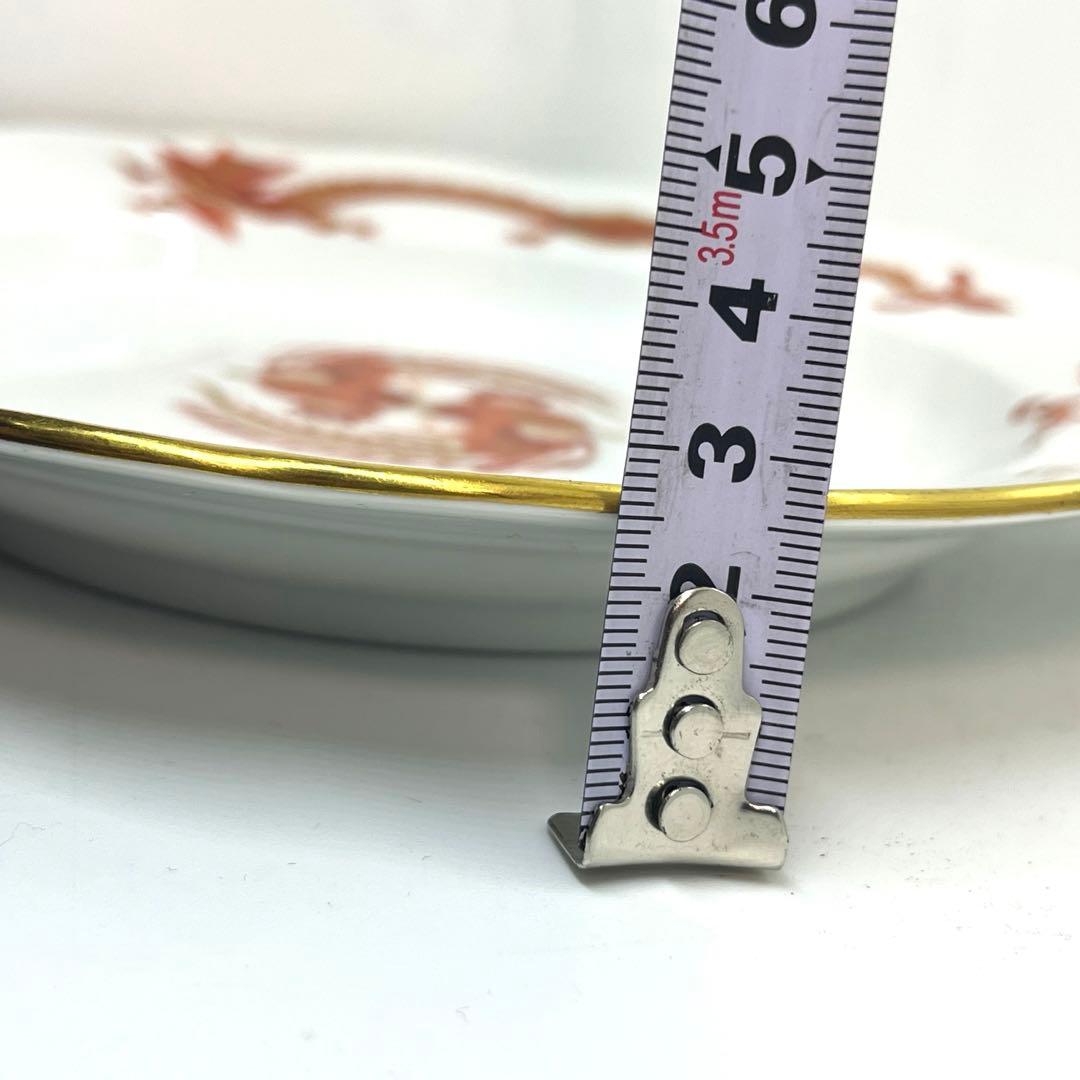 マイセン ドラゴン オレンジ 19.5cm プレート 皿 2枚セット
