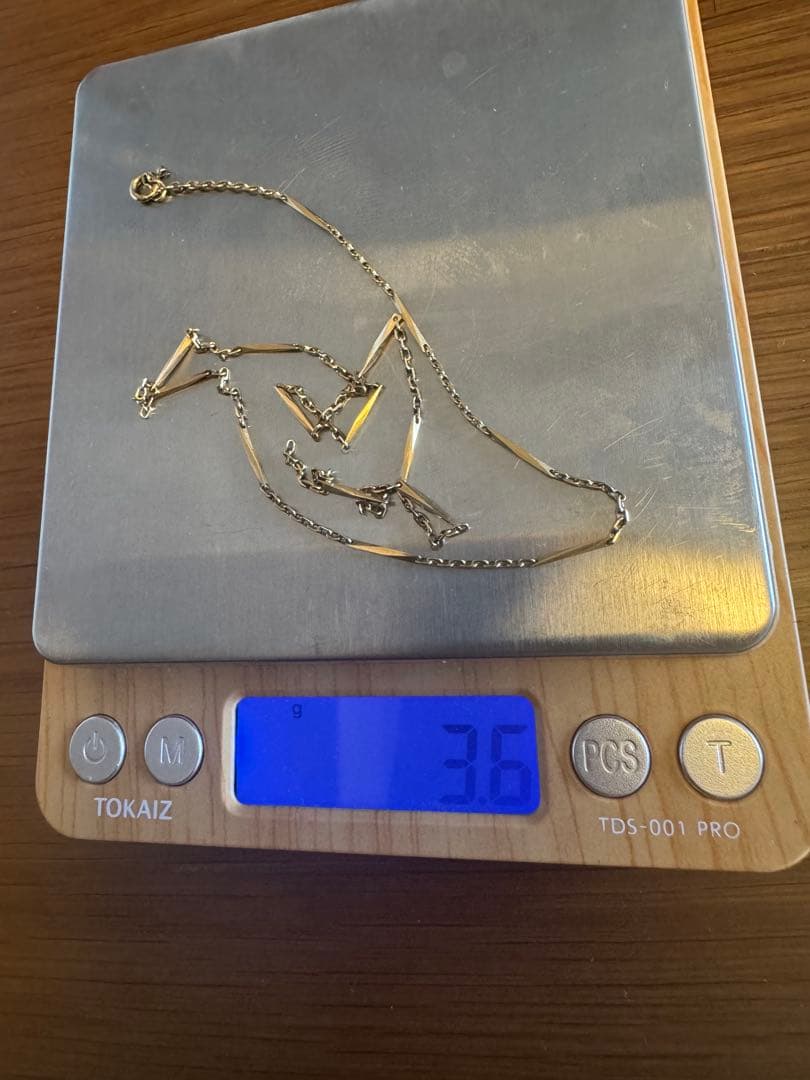 【K18】3.6g 金のネックレス