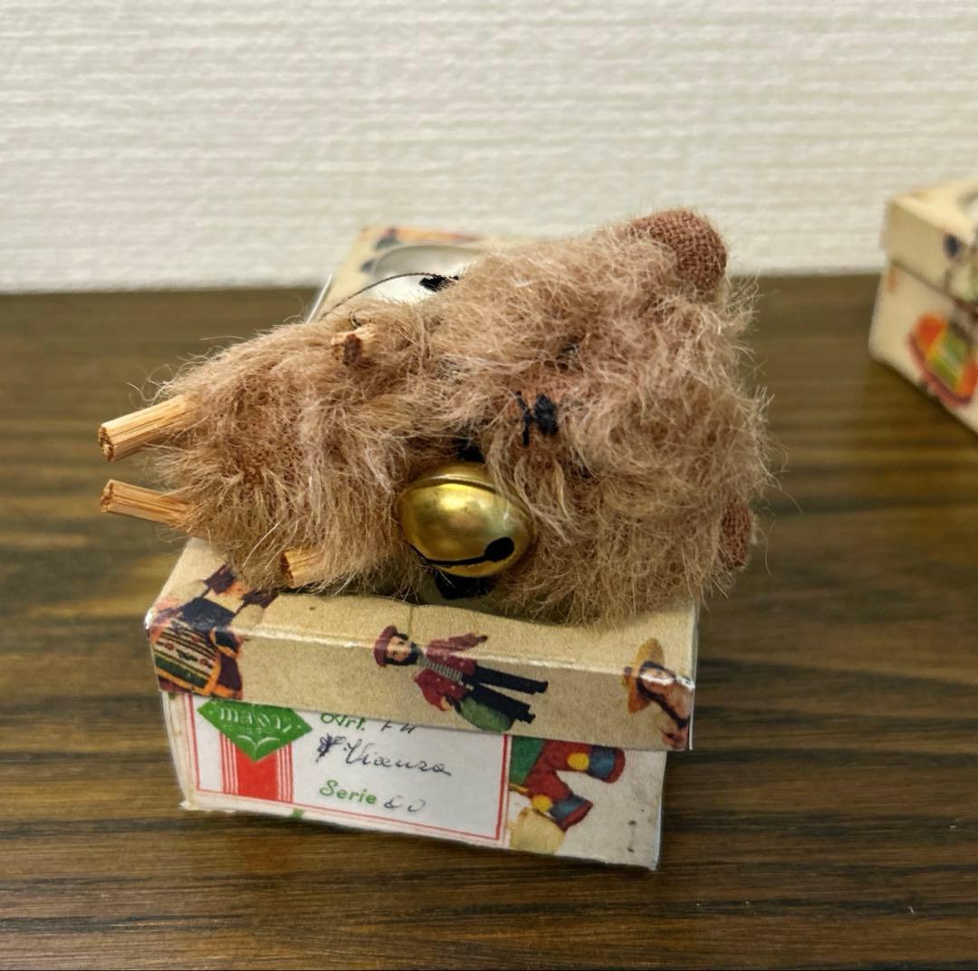 野ばら社 ぬいぐるみ テディベア ミニチュア アンティーク風BOX - メルカリ