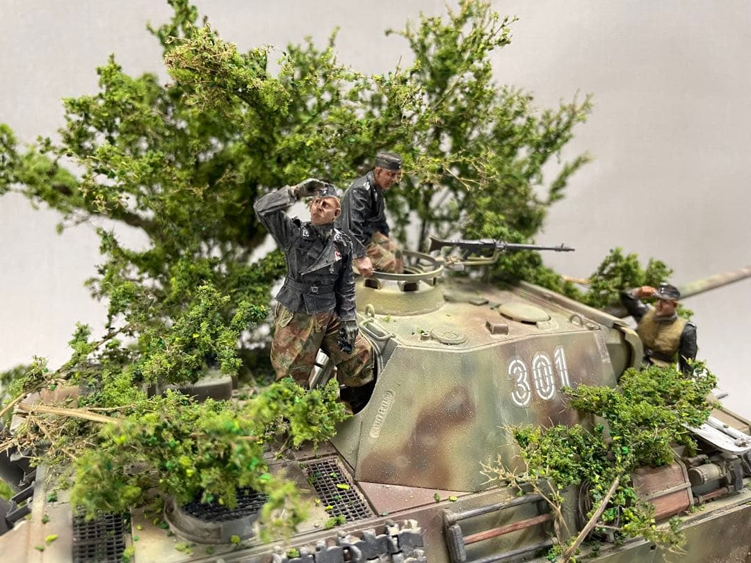 戦車ジオラマ　1/35 ドイツ　パンターG型と戦車兵 1/35 ドイツ戦車 パンサーG （後期型）: スケールモデル｜TAMIYA SHOP