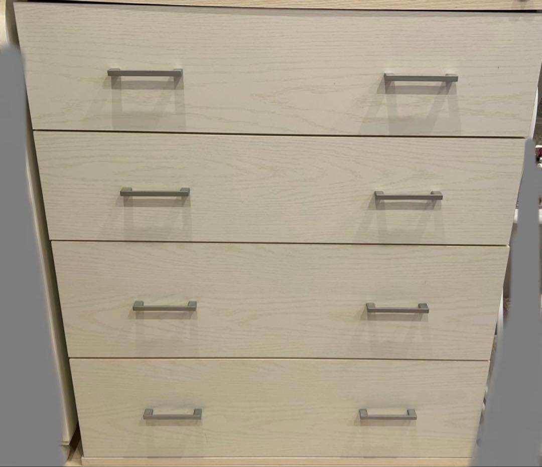 4段チェスト ニトリ 幅80×奥行40×高さ90cm (ホワイトウォッシュ) チェスト(マーレ9080 WW) | ニトリネット【公式】 家具・インテリア通販