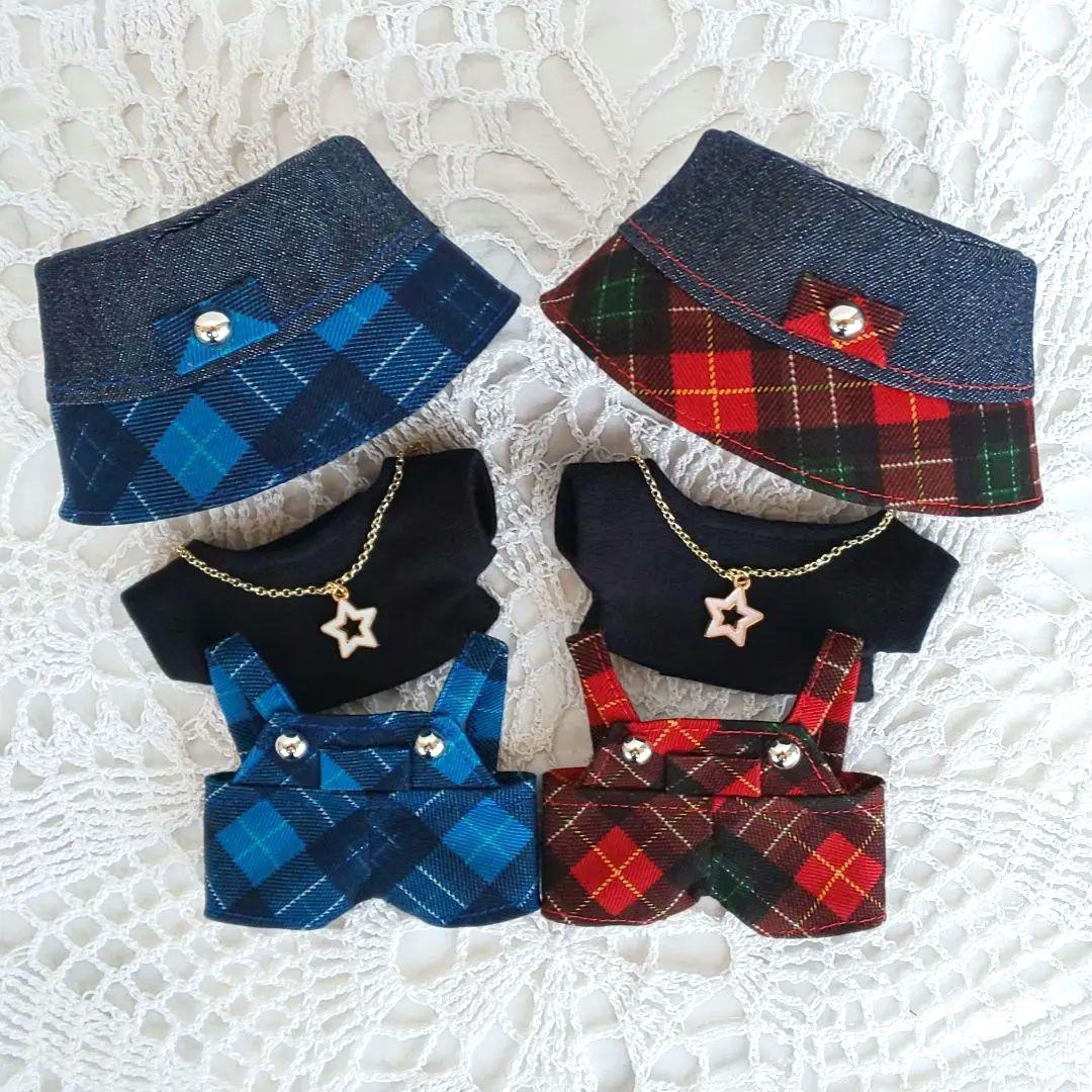 あんスタ いつぬい ぬい服 デニムバケハサロペット 赤青 - メルカリ