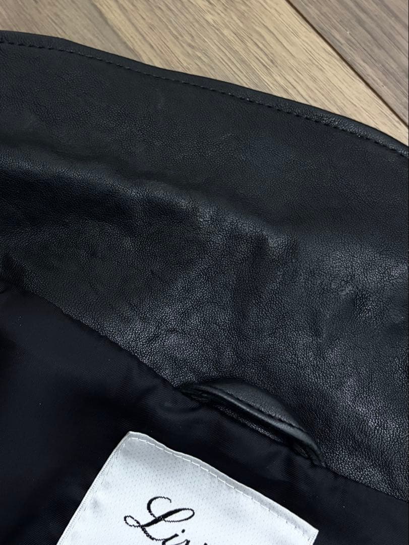 アパルトモンLisiereリジエール ライダースジャケット 34 ブラック