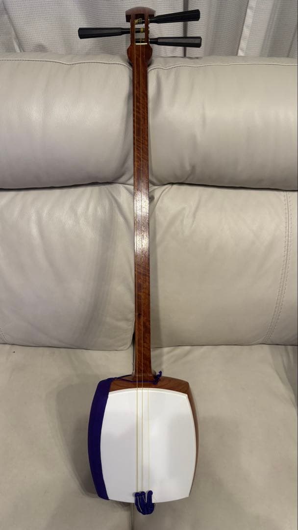 【破れ無し】美品　本体　三味線　中棹