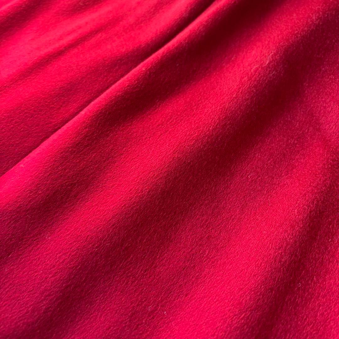 美品✨PIACENZA 極上ピュアカシミヤ100% ロングコート 赤 M - メルカリ