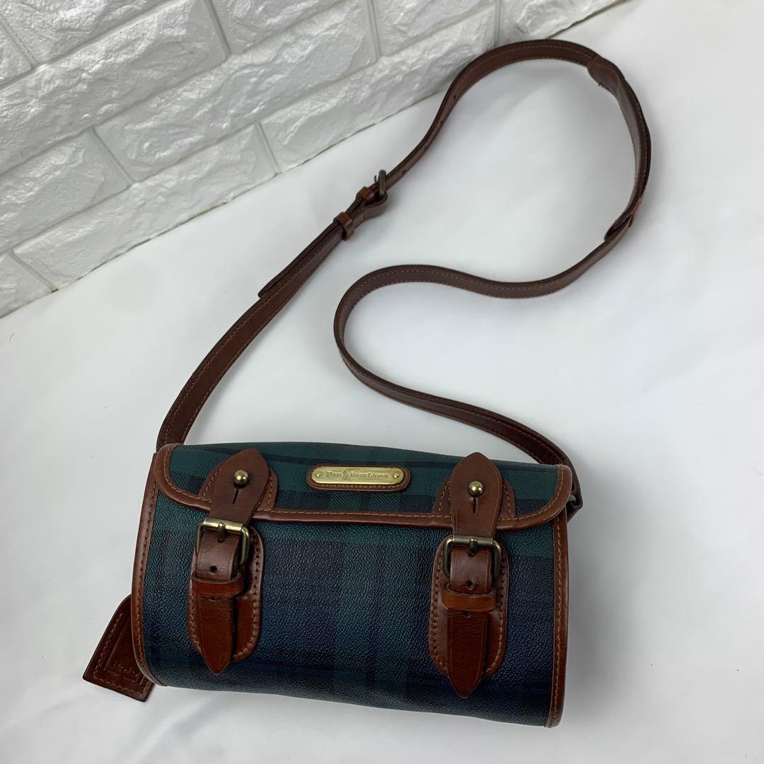 ✨美品✨ ポロラルフローレン ショルダーバッグ グリーン 緑 チェック