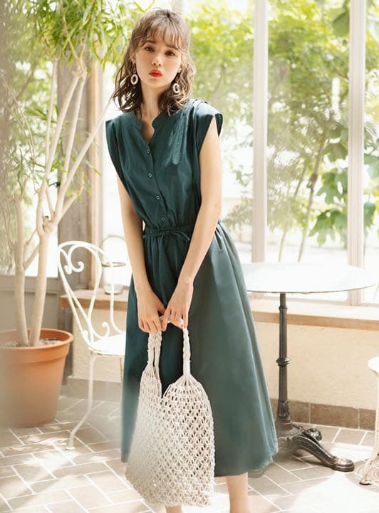 グレイル フロントボタンノースリーブワンピース - メルカリ