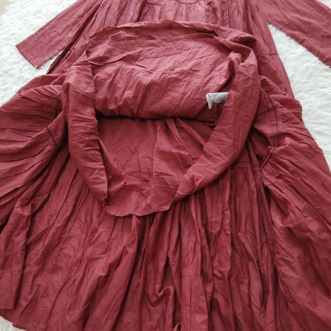 極美品❉ ヌキテパ コットンボイルティアードマキシワンピース 逃げ恥