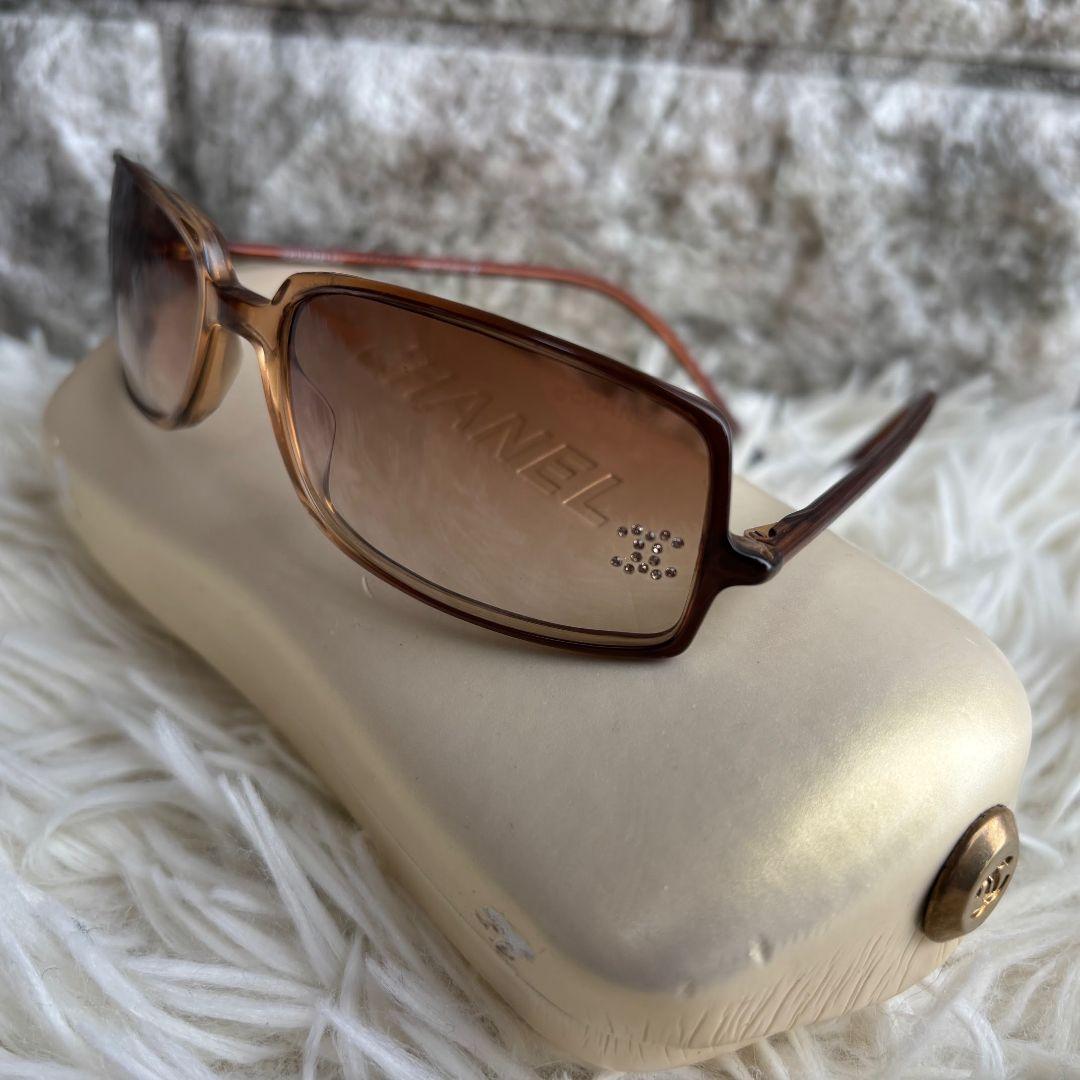 【超激レア美品】シャネル　サングラス　5043　スクエア　ココマーク　ブラウン系 超激レア美品】シャネル サングラス 5043 スクエア ココマーク