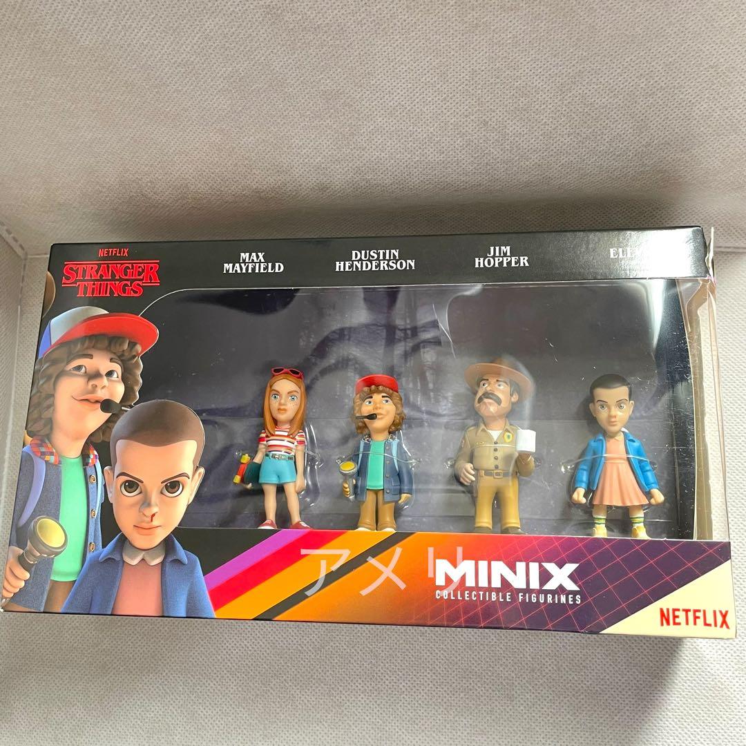 外箱破れあり】ストレンジャー・シングス MINIX フィギュア 4体セット